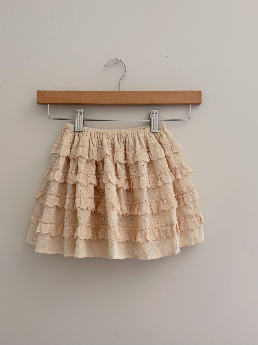 Longed Slojd Girls Ruffle Eyelet Skirt
